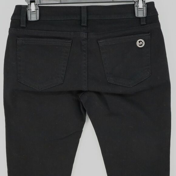 Michael Kors Jeans Petites 2P Black Izzy Skinny Stretch Denim Zip Pockets - Picture 8 of 16